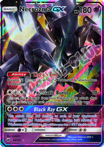 063 / 147 Necrozma GX rara GX foil (EN) -NEAR MINT-