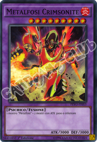 PEVO-IT053 Metalfosi Crimsonite super rara 1a Edizione (IT) -NEAR MINT-