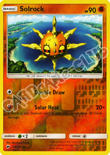 069 / 147 Solrock non comune foil reverse (EN) -NEAR MINT-