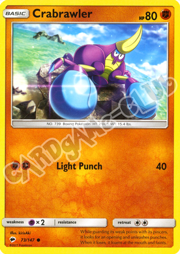 073 / 147 Crabrawler comune normale (EN) -NEAR MINT-