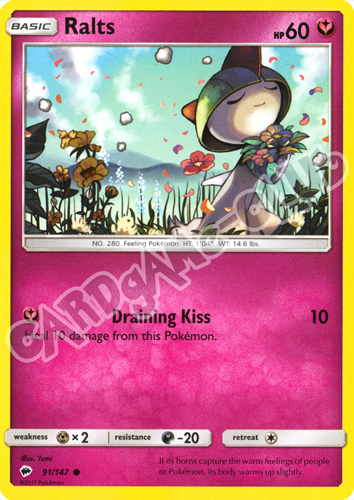 091 / 147 Ralts comune normale (EN) -NEAR MINT-