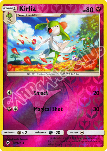092 / 147 Kirlia non comune foil reverse (EN) -NEAR MINT-