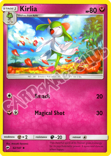 092 / 147 Kirlia non comune normale (EN) -NEAR MINT-