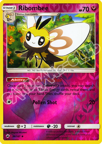 096 / 147 Ribombee non comune foil reverse (EN) -NEAR MINT-