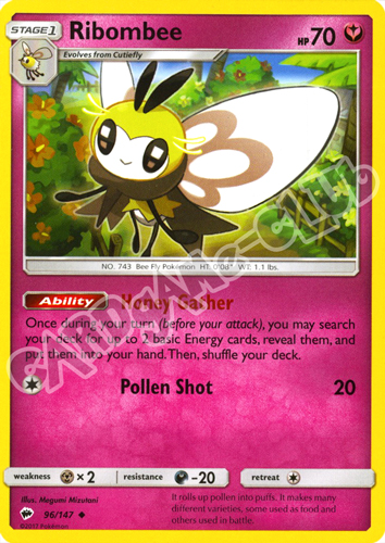 096 / 147 Ribombee non comune normale (EN) -NEAR MINT-