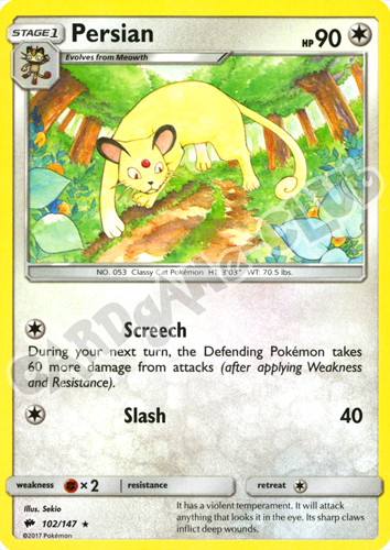 102 / 147 Persian rara normale (EN) -NEAR MINT-