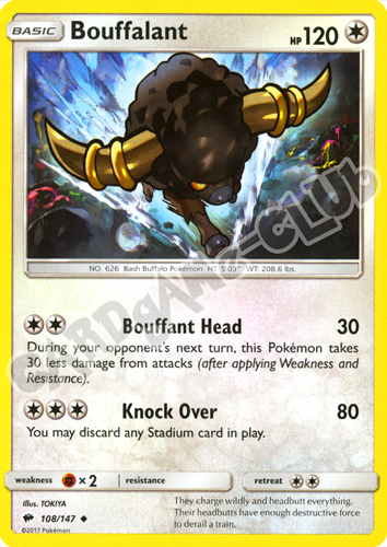 108 / 147 Bouffalant non comune normale (EN) -NEAR MINT-