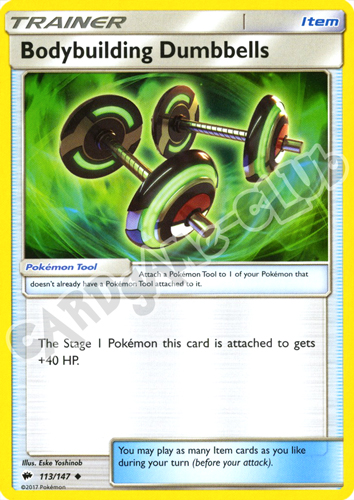 113 / 147 Bodybuilding Dumbbells non comune normale (EN) -NEAR MINT-