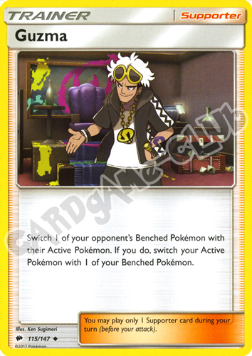 115 / 147 Guzma non comune normale (EN) -NEAR MINT-