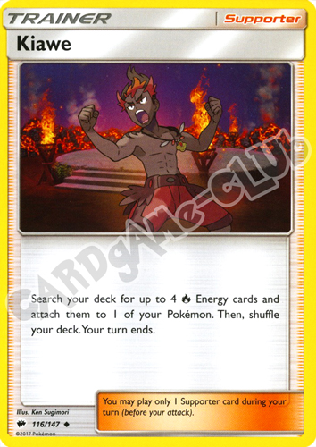 116 / 147 Kiawe non comune normale (EN) -NEAR MINT-