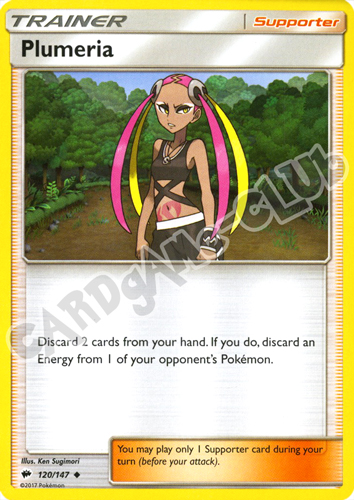 120 / 147 Plumeria non comune normale (EN) -NEAR MINT-