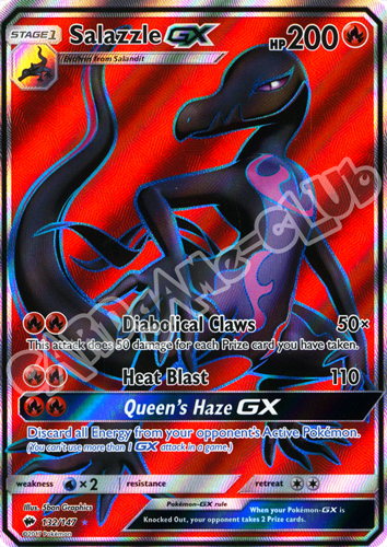 132 / 147 Salazzle GX ultra rara foil (EN) -NEAR MINT-