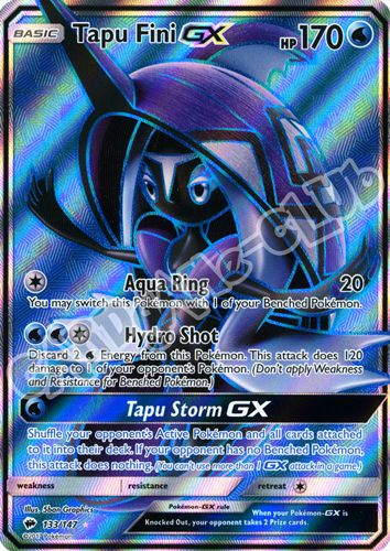 133 / 147 Tapu Fini GX ultra rara foil (EN) -NEAR MINT-