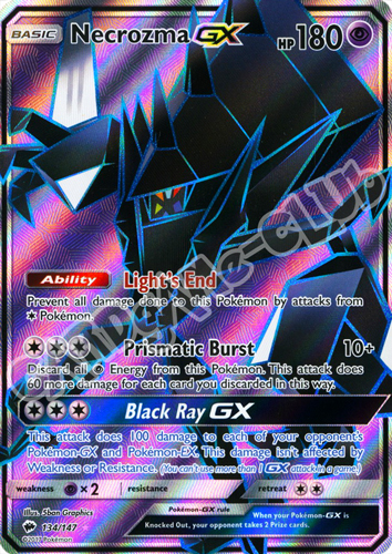 134 / 147 Necrozma GX ultra rara foil (EN) -NEAR MINT-