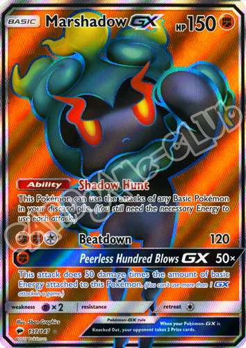 137 / 147 Marshadow GX ultra rara foil (EN) -NEAR MINT-