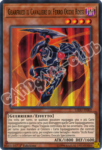 LEDU-IT002 Gearfried il Cavaliere di Ferro Occhi Rossi ultra rara 1a Edizione (IT) -NEAR MINT-