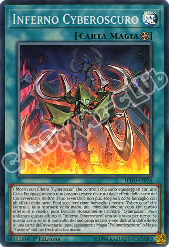 LEDU-IT025 Inferno Cyberoscuro super rara 1a Edizione (IT) -NEAR MINT-