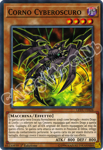 LEDU-IT026 Corno Cyberoscuro comune 1a Edizione (IT) -NEAR MINT-