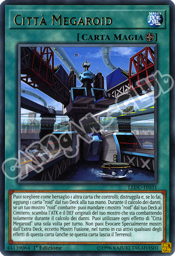 LEDU-IT031 Citta' Megaroid rara 1a Edizione (IT) -NEAR MINT-