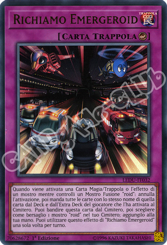 LEDU-IT032 Richiamo Emergeroid ultra rara 1a Edizione (IT) -NEAR MINT-