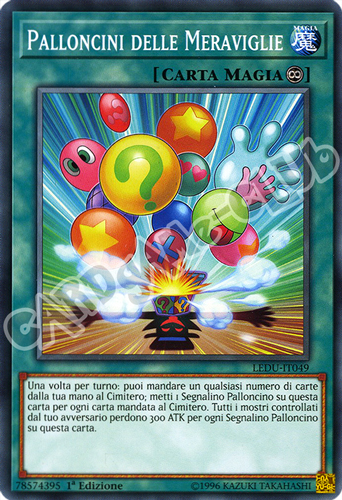 LEDU-IT049 Palloncini delle Meraviglie comune 1a Edizione (IT) -NEAR MINT-