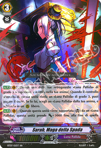 BT07-IT013 Sarah, Maga della Spada doppia rara foil (IT) -NEAR MINT-