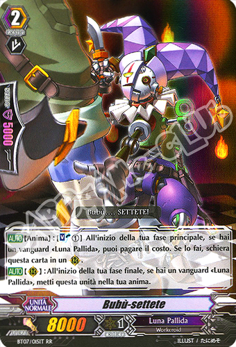 BT07-IT015 Bubu'-Settete doppia rara foil (IT) -NEAR MINT-