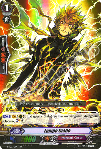 BT07-IT019 Lampo Giallo doppia rara foil (IT) -NEAR MINT-