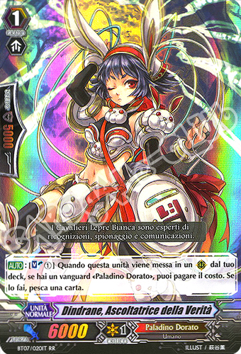 BT07-IT020 Dindrane, Ascoltatrice della Verita' doppia rara foil (IT) -NEAR MINT-