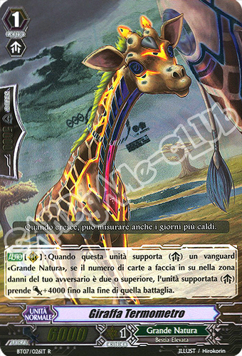 BT07-IT026 Giraffa Termometro rara foil (IT) -NEAR MINT-
