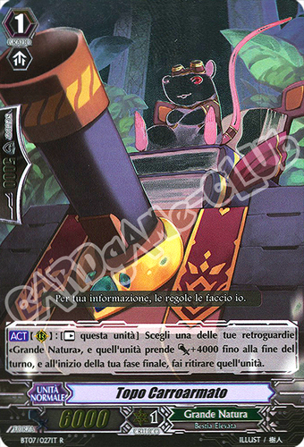 BT07-IT027 Topo Carroarmato rara foil (IT) -NEAR MINT-
