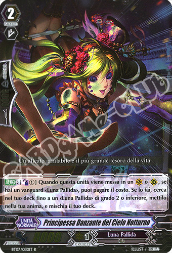 BT07-IT030 Principessa Danzante del Cielo Notturno rara foil (IT) -NEAR MINT-