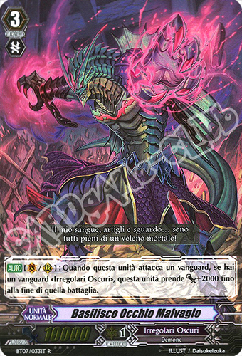 BT07-IT033 Basilisco Occhio Malvagio rara foil (IT) -NEAR MINT-