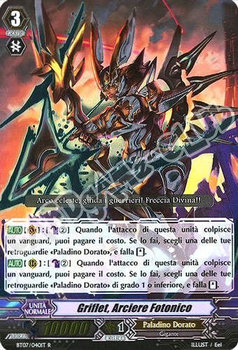 BT07-IT040 Griflet, Arciere Fotonico rara foil (IT) -NEAR MINT-