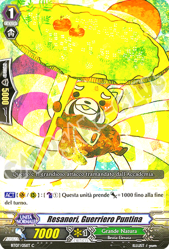 BT07-IT051 Resanori, Guerriero Puntina comune normale (IT) -NEAR MINT-