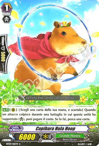 BT07-IT057 Capibara Hula Hoop comune normale (IT) -NEAR MINT-