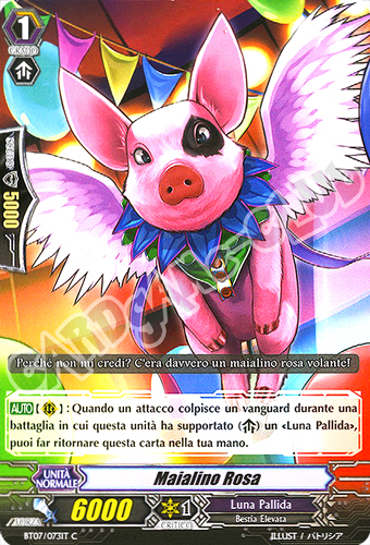 BT07-IT073 Maialino Rosa comune normale (IT) -NEAR MINT-