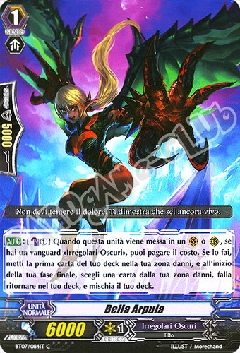 BT07-IT082 Bella Arpia comune normale (IT) -NEAR MINT-