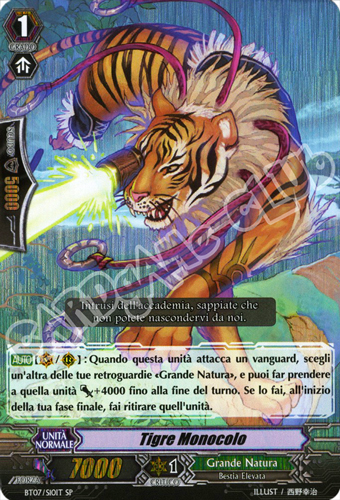BT07-ITS10 Tigre Monocolo speciale foil (IT) -NEAR MINT-