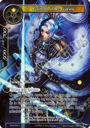 ENW1-IT005 Grimm, il Re Giusto rara parallel (IT) -NEAR MINT-