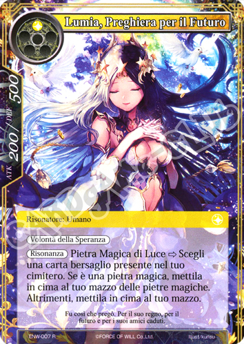 ENW1-IT007 Lumia, Preghiera per il Futuro rara normale (IT) -NEAR MINT-