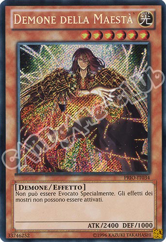 PRIO-IT034 Demone della Maesta' rara segreta Unlimited (IT) -NEAR MINT-