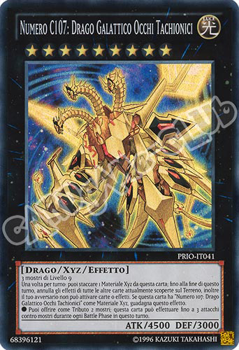 PRIO-IT041 Numero C107: Drago Galattico Occhi Tachionici super rara Unlimited (IT) -NEAR MINT-