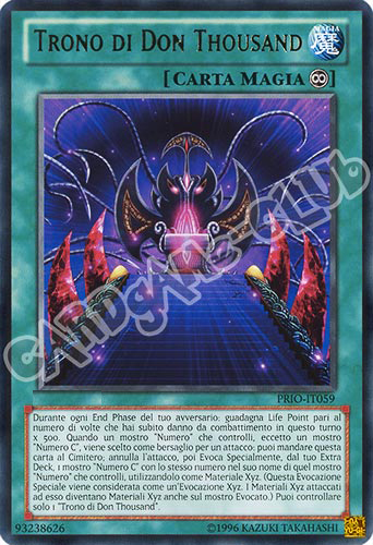 PRIO-IT059 Trono di Don Thousand rara Unlimited (IT) -NEAR MINT-