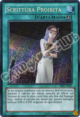 PRIO-IT067 Scrittura Proibita rara segreta Unlimited (IT) -NEAR MINT-