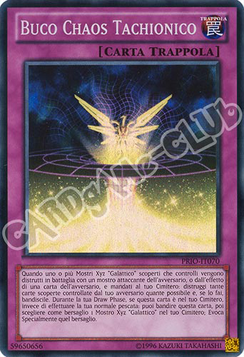 PRIO-IT070 Buco Chaos Tachionico super rara Unlimited (IT) -NEAR MINT-