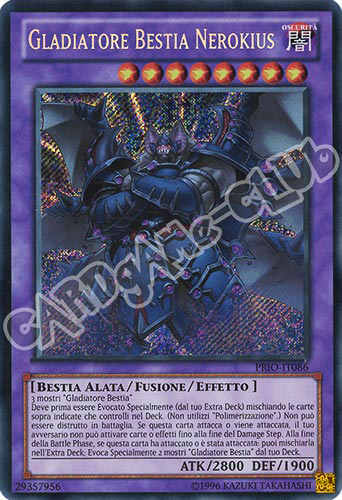 PRIO-IT086 Gladiatore Bestia Nerokius rara segreta Unlimited (IT) -NEAR MINT-