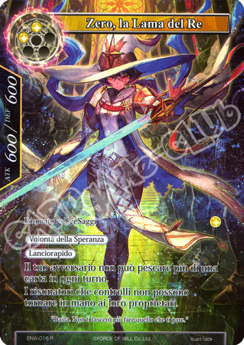 ENW1-IT016 Zero, la Lama del Re rara parallel (IT) -NEAR MINT-