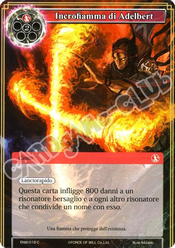 ENW1-IT018 Incrofiamma di Adelbert comune normale (IT) -NEAR MINT-