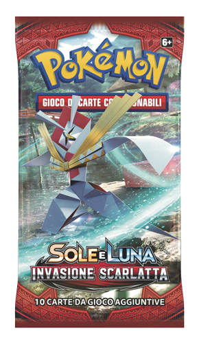 Sole e Luna Invasione Scarlatta busta 10 carte Artwork RANDOM (IT)